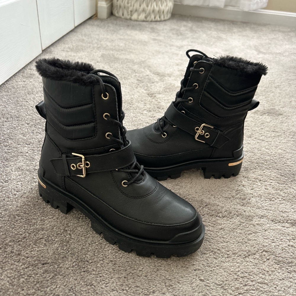Black Fur-Lined Women's Boots Aldo